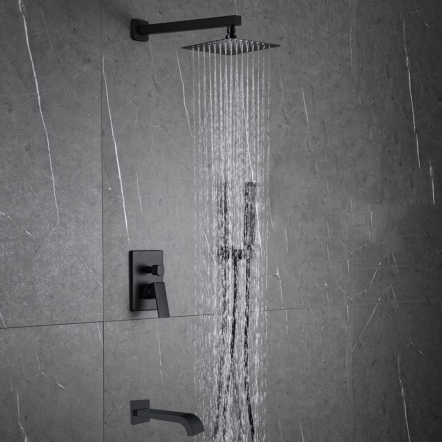 Carr&eacute; noir mat-04