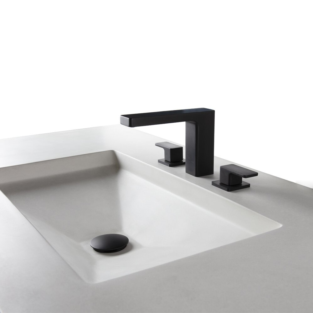 CUPC robinet usine de luxe en laiton noir robinet de salle de bains répandu 8 pouces avec deux poignées pour évier de salle de bain