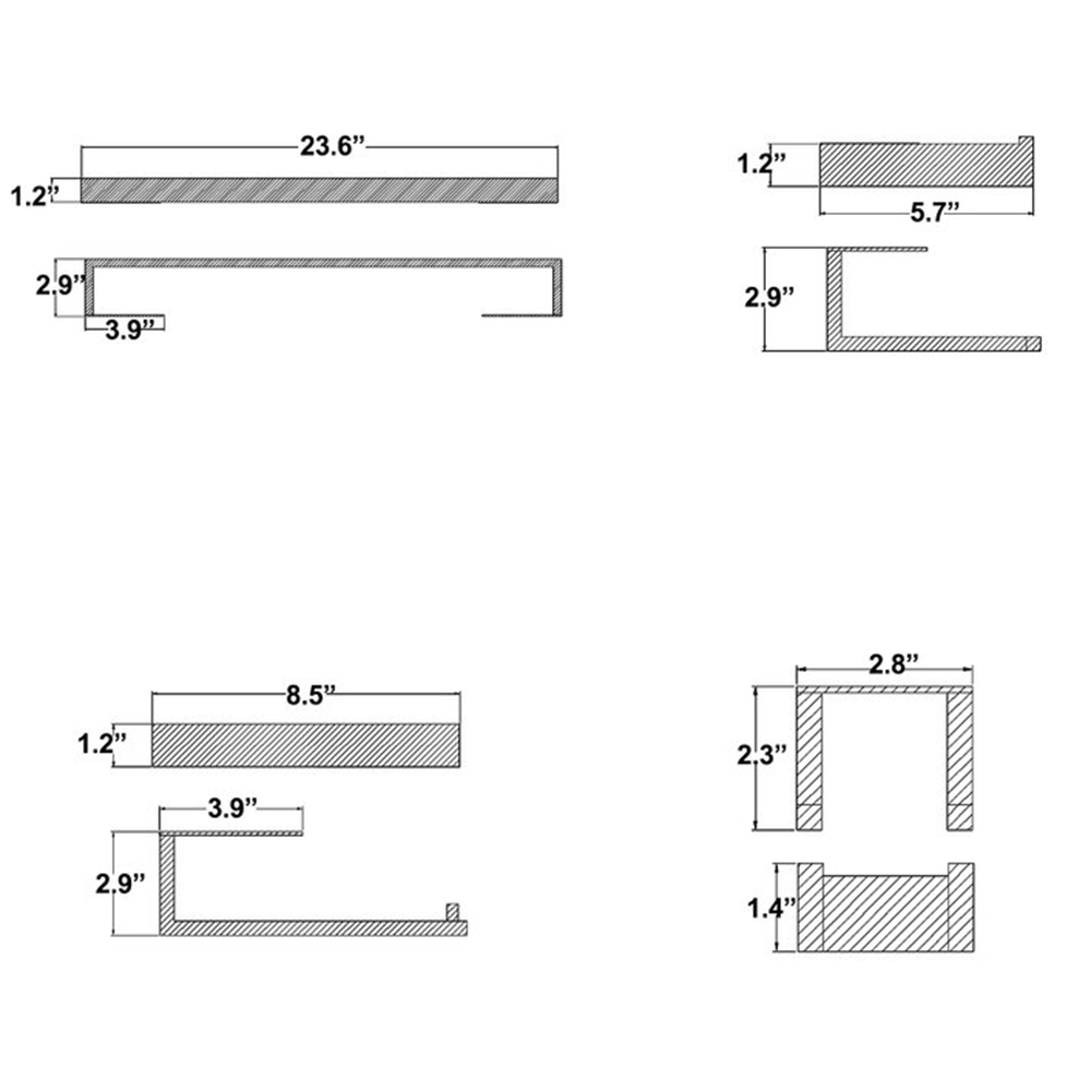 Ensemble de 4 pi&egrave;ces (23,6)