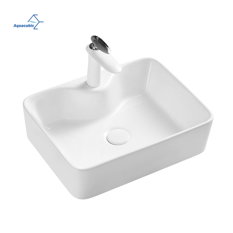 Articles sanitaires en céramique main Art lavabo salle de bain évier rectangulaire salle de bain vanité comptoir lavabo