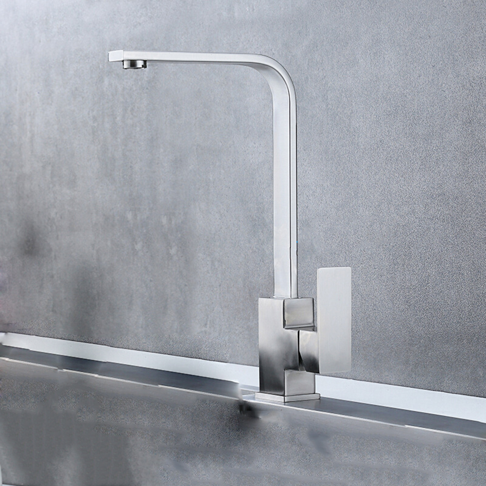 Aquacubic robinet de cuisine pivotant à 360 degrés, en acier inoxydable ss 304 à bas prix, rotatif à 360 degrés