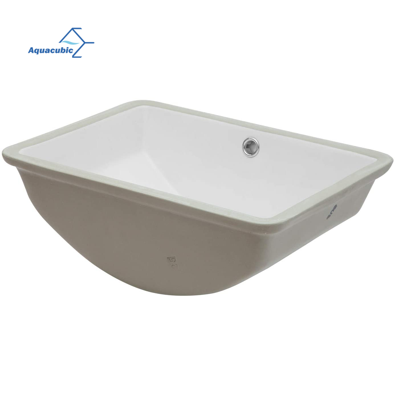 Lavabo de lavabo encastré rectangulaire, pièces de rechange gratuites en céramique, éviers de salle de bains