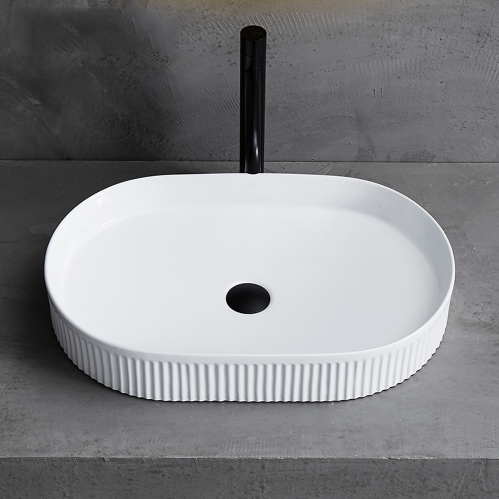 Lavabo ovale de Style nordique Simple, lavabo artistique de salle de bains, lavabo de toilette, lavabos à main pour hôtel et maison