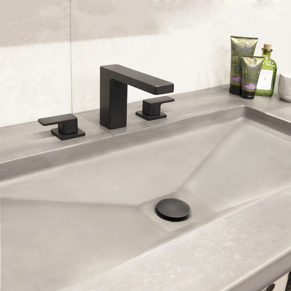 CUPC robinet usine de luxe en laiton noir robinet de salle de bains répandu 8 pouces avec deux poignées pour évier de salle de bain