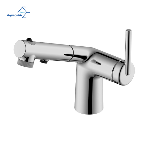 Robinet de salle de bains utilitaire en Chine, avec pulvérisateur extractible, robinets de lavabo de salle de bains en laiton