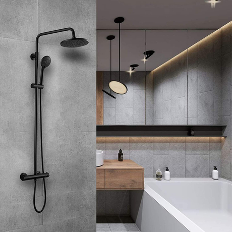 Robinet de bain chaud et froid en laiton, fabricant chinois, colonne coulissante de salle de bains, système de douche de pluie, ensemble de robinets