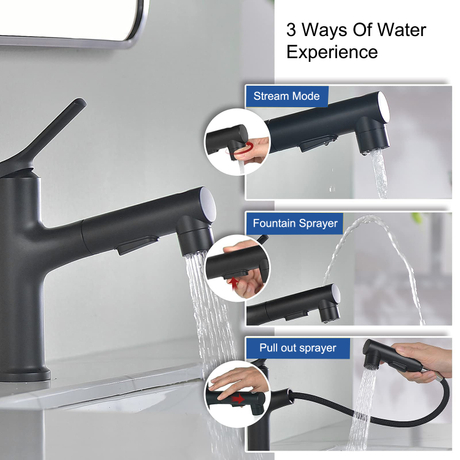 Nouveau design Aquacubic avec robinets de lavabo en céramique sans rondelle