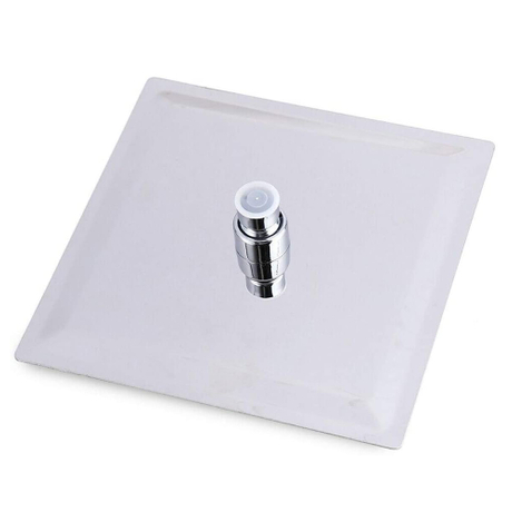 Grande pomme de douche de pluie carrée en acier inoxydable 304, Design Ultra-mince, économie d'eau, dessus de salle de bains, Nickel brossé