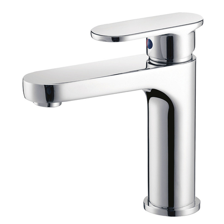 Articles sanitaires CUPC NSF mitigeur de lavabo chromé monté sur le pont, robinet de salle de bains à économie d'eau, robinet de lavabo