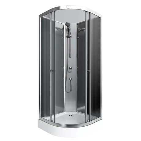 Cabines de douche porte en verre cabine de douche salles de douche sans pomme de douche à effet pluie