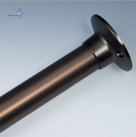 Tringle de douche droite de 60 pouces en bronze huilé en acier inoxydable à usage intensif de qualité commerciale