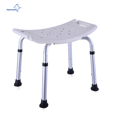 Siège de salle de bain en aluminium réglable en hauteur, petite chaise de bain, chaise de douche pour personnes âgées