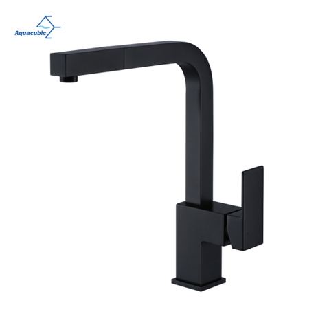 Robinet de cuisine en laiton de conception commerciale avec tuyau flexible extractible et boule de poids