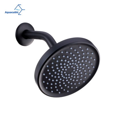 Pommeau de douche rond noir mat, 6 pouces, fabrication professionnelle, bon marché, offre spéciale