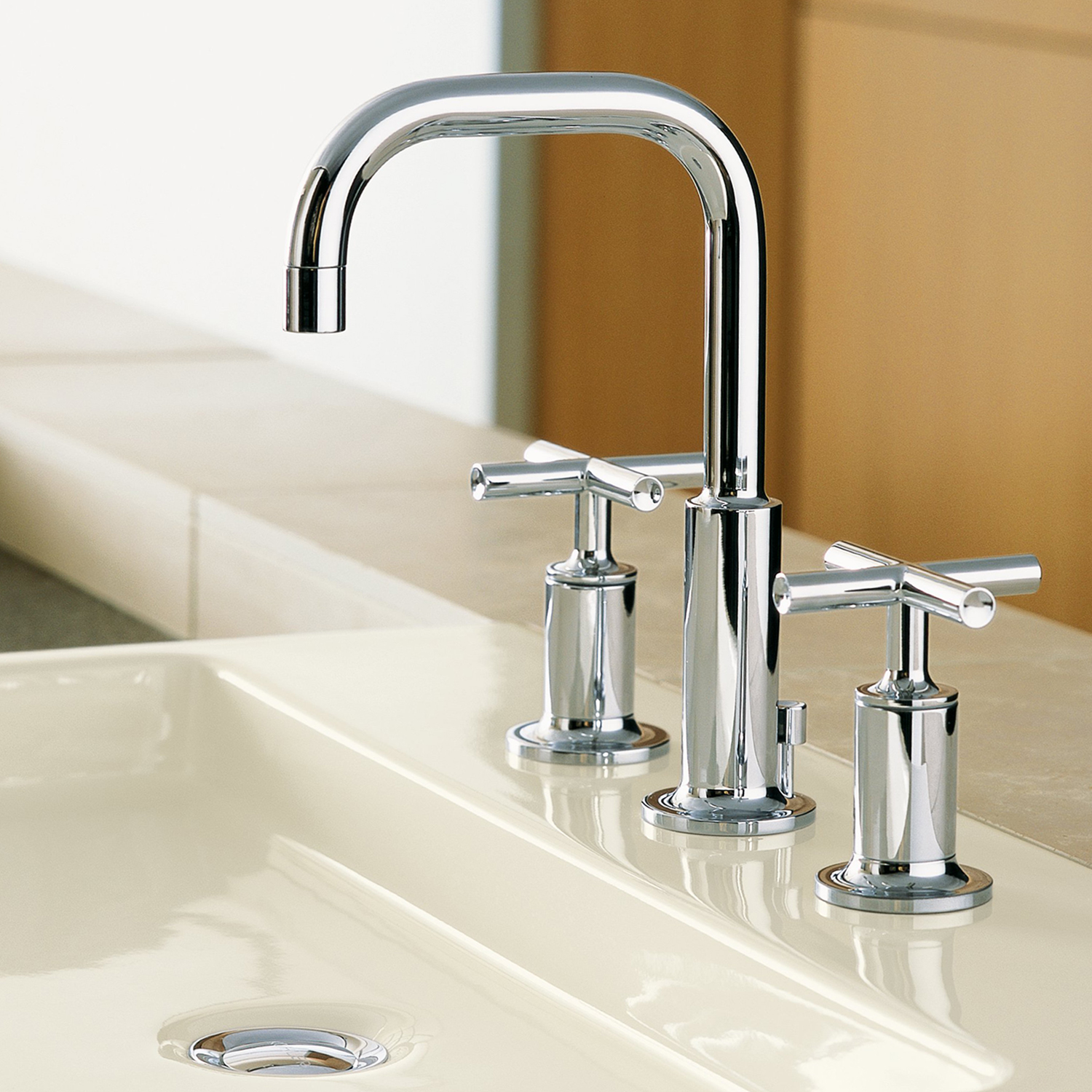 Aquacubic – robinet de lavabo de salle de bains en laiton massif chromé à 3 trous, offre spéciale