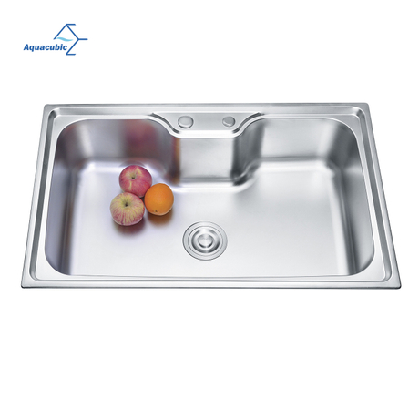Chine fabricant 201 évier de cuisine en acier inoxydable 20 x 16 pouces de profondeur barre encastrable ou évier utilitaire en satin
