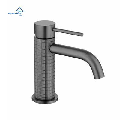 Robinet de Lavabo en métal et laiton doré, prix de gros d'usine, robinet de lavabo classique en or brossé, robinet de lavabo à longue poignée