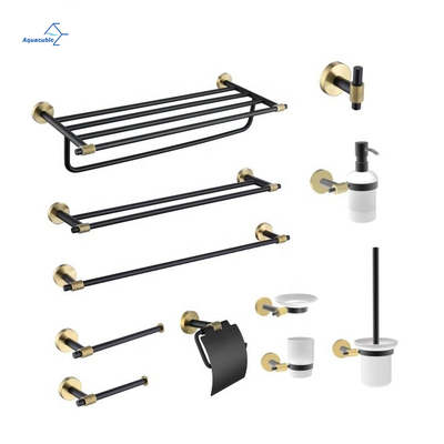 Offre spéciale de haute qualité SUS304 porte-serviettes distributeur salle de bain 7 pièces ensemble d'accessoires de salle de bain