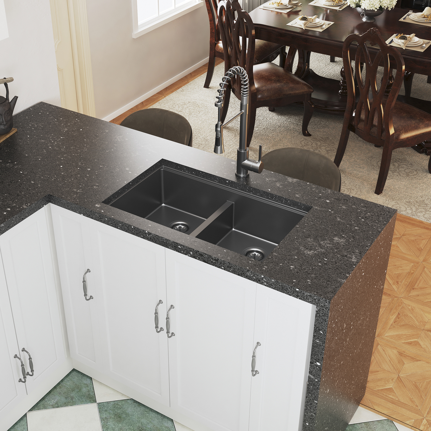 Sc&egrave;ne de 14 pi&egrave;ces (vue recul&eacute;e)