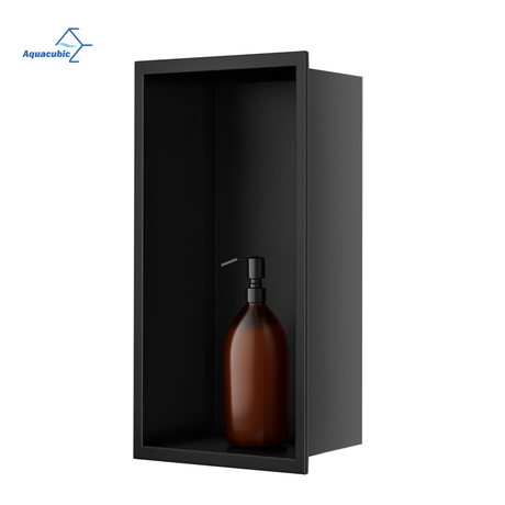 Accessoires de salle de bain, étagères de douche murales d'hôtel, Niche murale en acier inoxydable, armoire de rangement de savon et de shampoing, Niche d'exposition