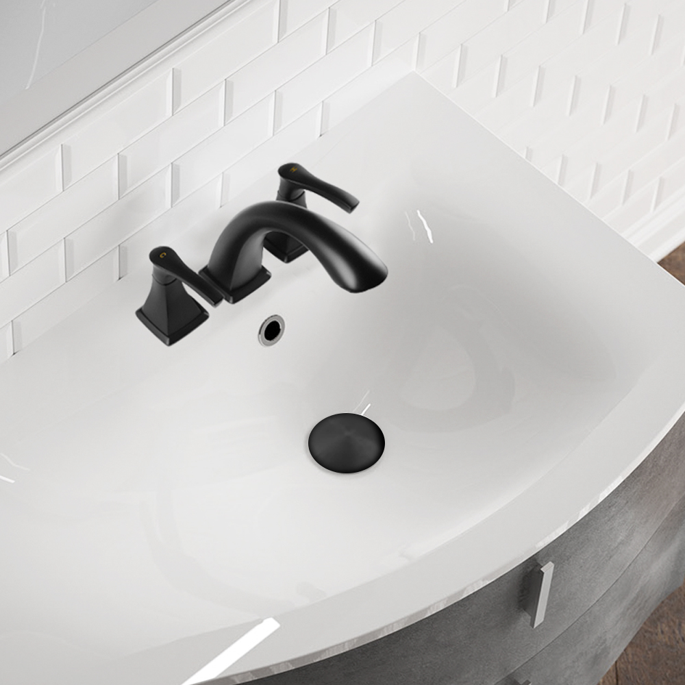 Robinets De Luxe Mitigeurs - Robinet De Lavabo Moderne - Robinet De Lavabo 3 Trous En Laiton De 8 Pouces Salle De Bains