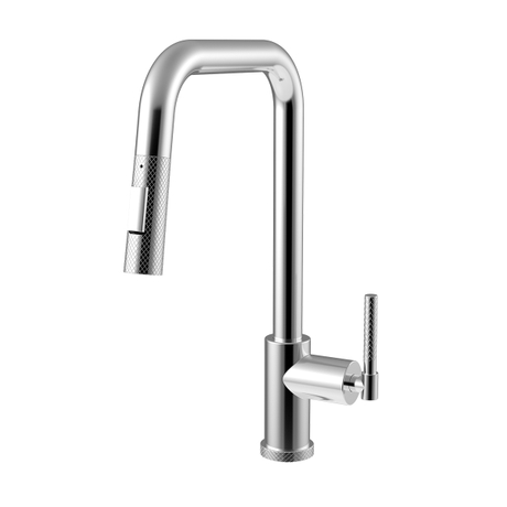 Robinet de cuisine de luxe en laiton à col de cygne à Arc élevé, Rotation à 360 degrés, noir mat, robinet de cuisine extractible
