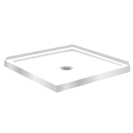 Receveur de douche 39,76 x 39,76 x 2,56 pouces, base de douche, bac de douche ACP1010S