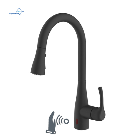 Aquacubic cUPC laiton automatique intelligent col de cygne capteur sans contact infrarouge robinet de cuisine extractible