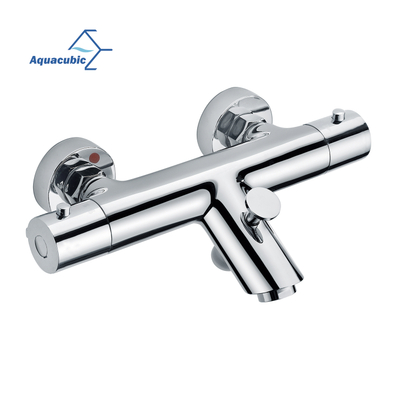 Aquacubic WRAS cUPC – robinet de robinet d'eau thermostatique pour douche et salle de bains, montage mural, avec filetage NPT, norme américaine