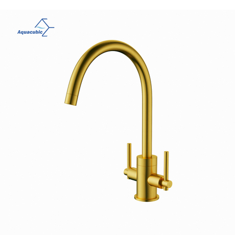 Robinet de pont de robinet d'évier contemporain en laiton monotrou