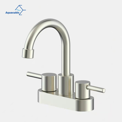 Robinet central d'eau chaude et froide sanitaire à double poignée