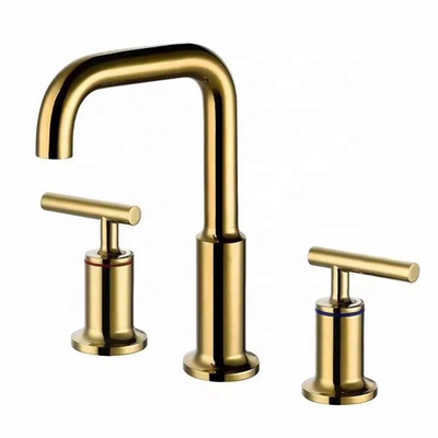 ODM Gold Cupc Mélangeur de lavabo de salle de bain Robinet de meuble de salle de bain Robinet de lavabo à 3 trous