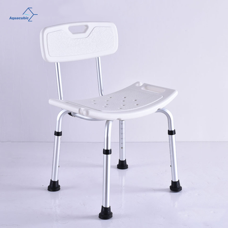 Banc de chaise de siège de douche réglable médical en aluminium tabouret de bain siège de douche avec support