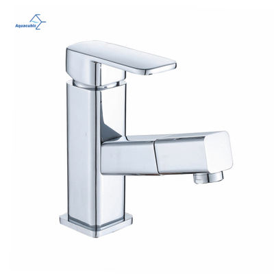 Robinet d'eau chaude et froide à poignée unique, corps en laiton de salle de bains de haute qualité, robinet de lavabo, cascade de salle de bains