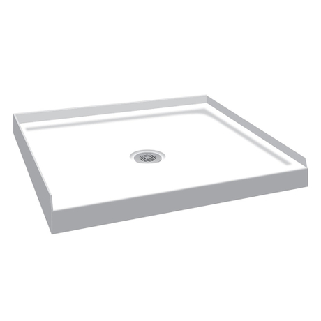 Receveur de douche 39,37 x 39,37 x 2,56 pouces, base de douche, bac de douche ACP1010S-3