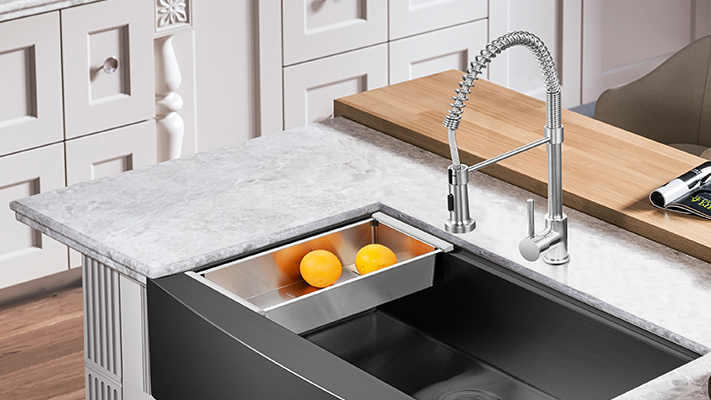 <span style="font-size:22px;">Évier de cuisine</span><br> <span style="font-size:16px;"><span style="color:#c7c7d2;">Évier fait main, évier en céramique, évier dessiné.</span></span>
