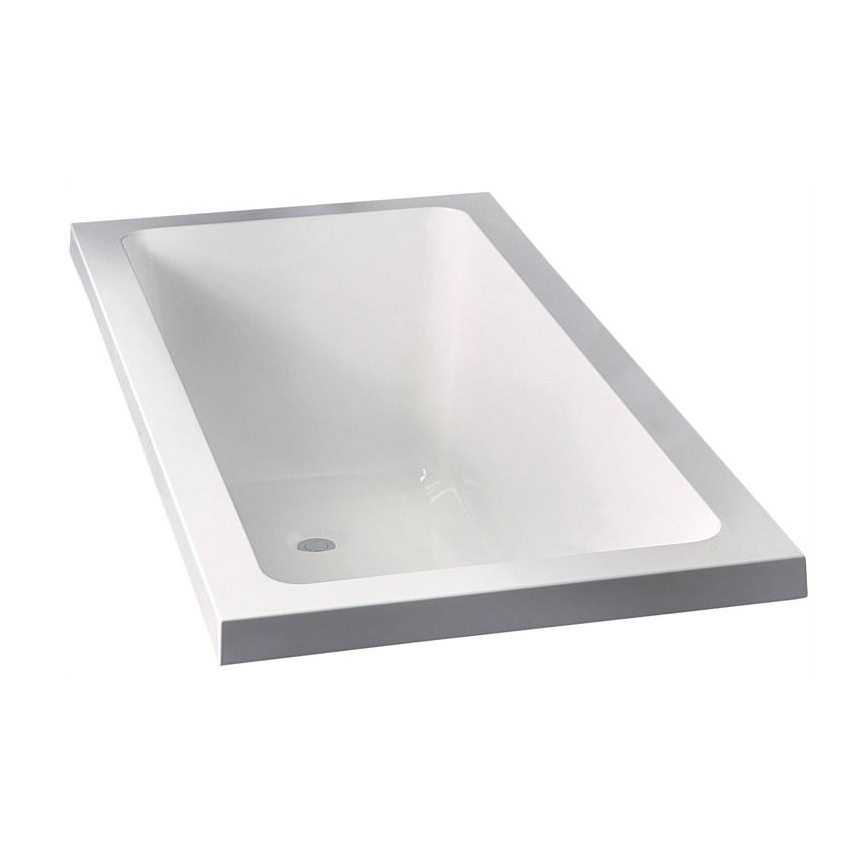 Baignoire Autoportante Design Contemporain Acrylique Blanc Brillant AB1677