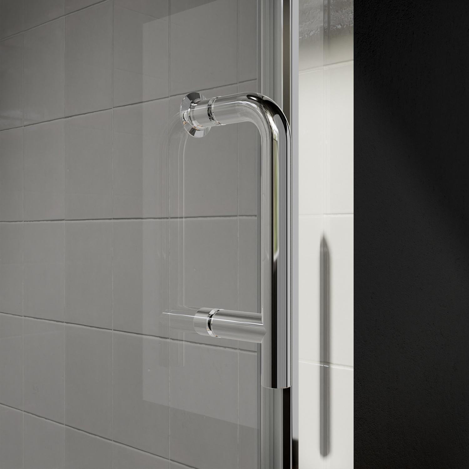 Porte extérieure pliante en verre sans cadre, pour salle blanche, cabines de douche fermées en verre trempé, cloison en verre pour salle de bains, porte accordéon