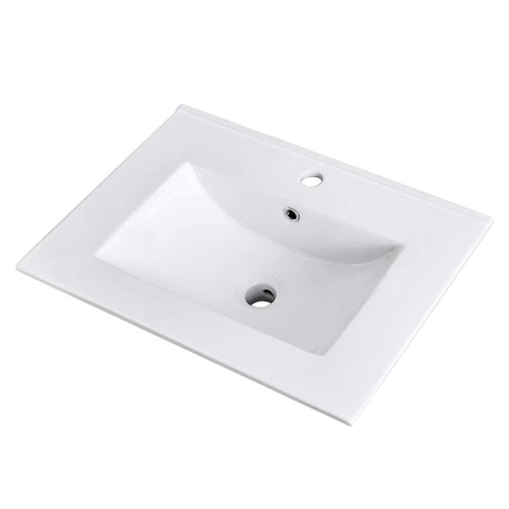 Comptoir Rectangulaire Table Top Salle De Bains Vanity Cabinet Évier En Céramique