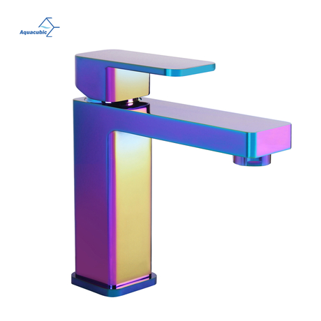 Robinet de salle de bains de robinet de bassin chaud et froid de luxe Aurora Brilliance conçu en usine d'articles sanitaires