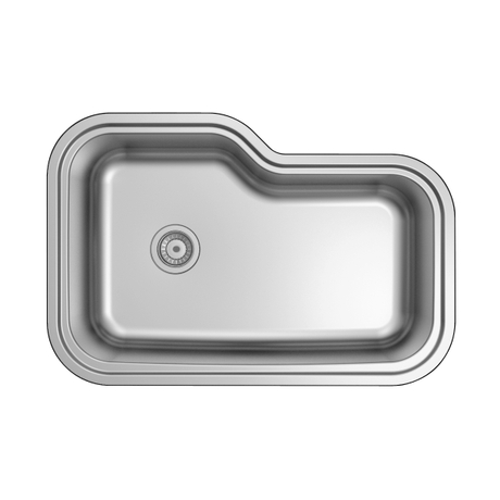 Évier de cuisine étiré sous plan à double cuve en acier inoxydable pressé Aquacubic