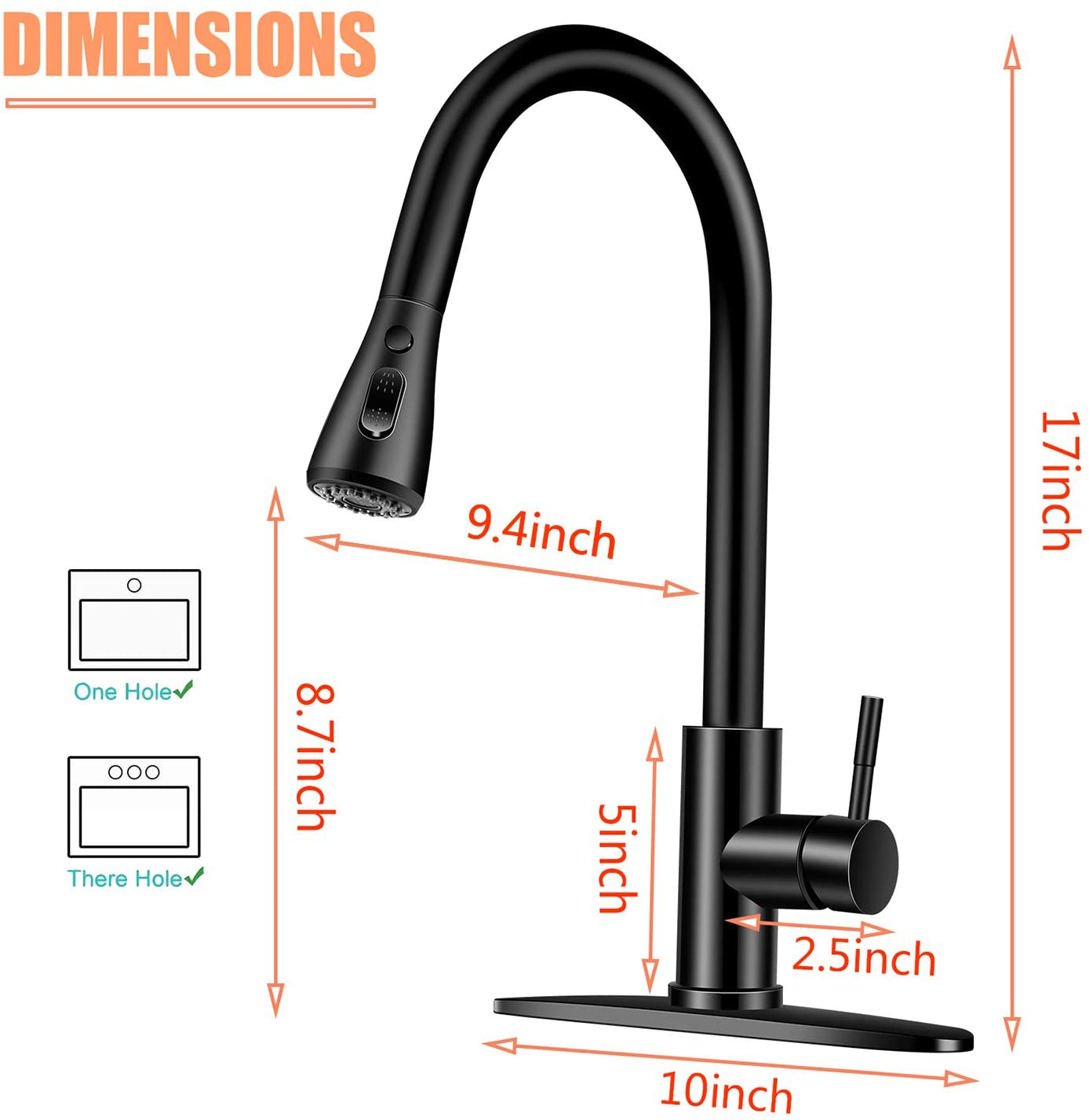 Top Vente Aquacubic Multi-Function Spray Monotrou Mitigeur Robinet de cuisine rétractable