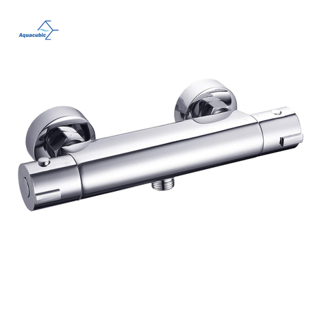 Robinet mitigeur thermostatique pour barre de douche, maison moderne, robinets chromés pour salle de bains, double sortie