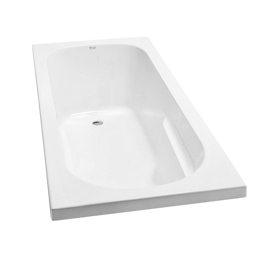 Baignoire autoportante en acrylique blanc brillant au design contemporain AB1808