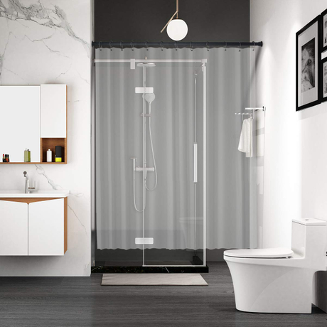 Tringle de douche droite de 60 pouces en bronze huilé en acier inoxydable à usage intensif de qualité commerciale