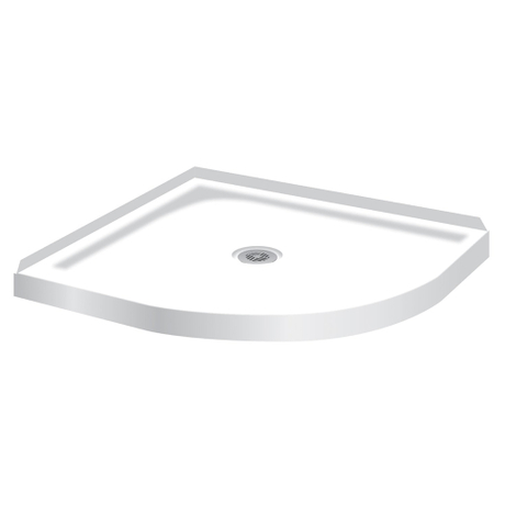 Receveur de douche 39,76 x 39,76 x 2,56 pouces, base de douche, bac de douche AFP1010S