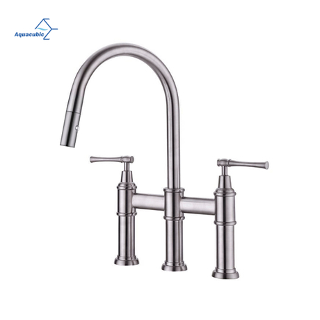 Robinet de pont de robinet d'évier classique en laiton économique